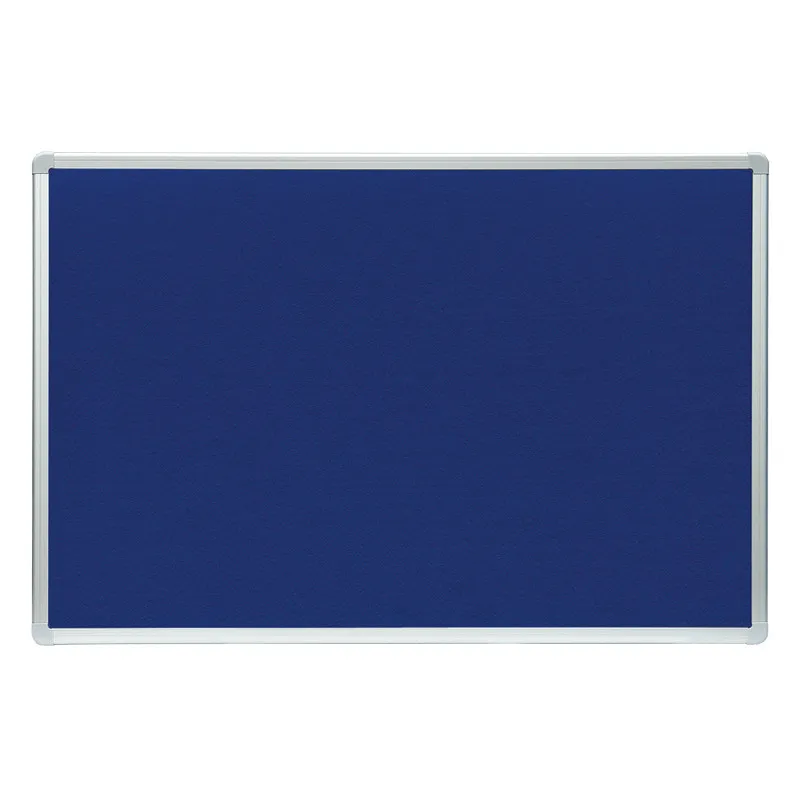 Tabule filcová v hliníkovém rámu ARTA - 90 x 120 cm / modrá