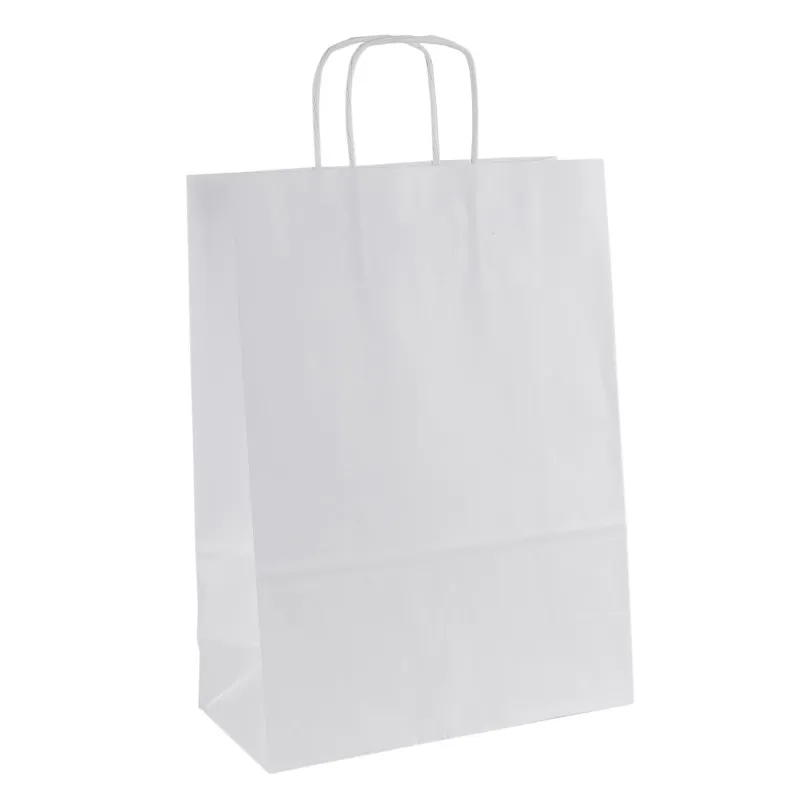 Tašky papírové kraft kroucená ucha - 240 x 110 x 330 mm