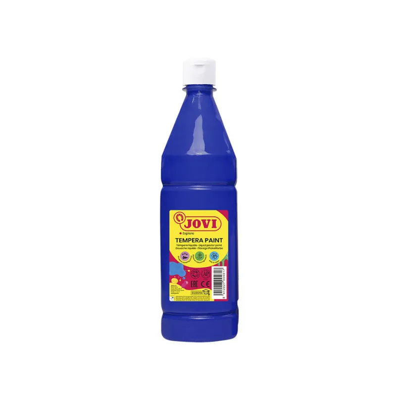 Tekuté temperové barvy JOVI PREMIUM v lahvi - 1000 ml / tmavě modrá