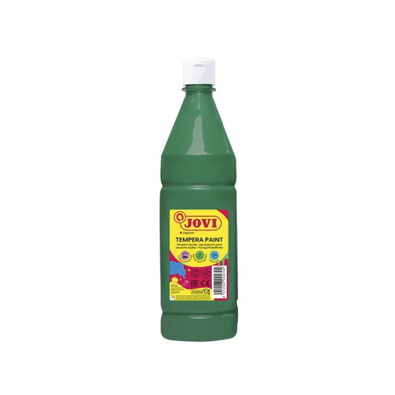 Tekuté temperové barvy JOVI PREMIUM v lahvi - 1000 ml / tmavě zelená