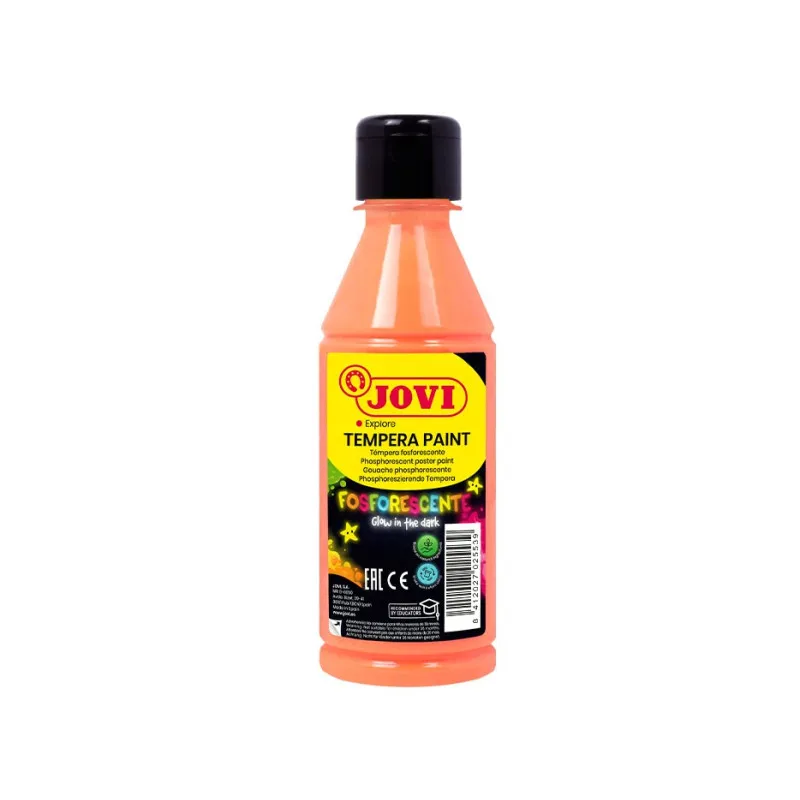 Tekuté temperové barvy JOVI PREMIUM v lahvi - 250 ml / neon oranžová