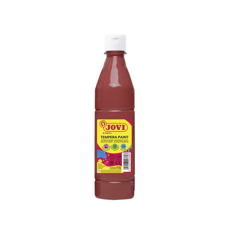 Tekuté temperové barvy JOVI PREMIUM v lahvi - 500 ml / hnědá
