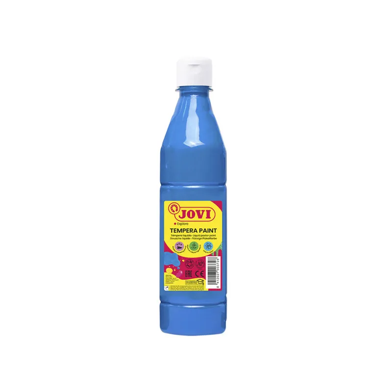 Tekuté temperové barvy JOVI PREMIUM v lahvi - 500 ml / sv.modrá