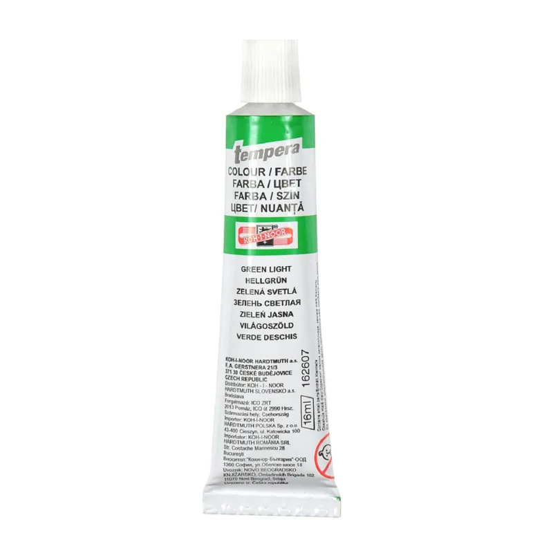Temperová barva - rumělka zelaná světlá / tuba 16 ml
