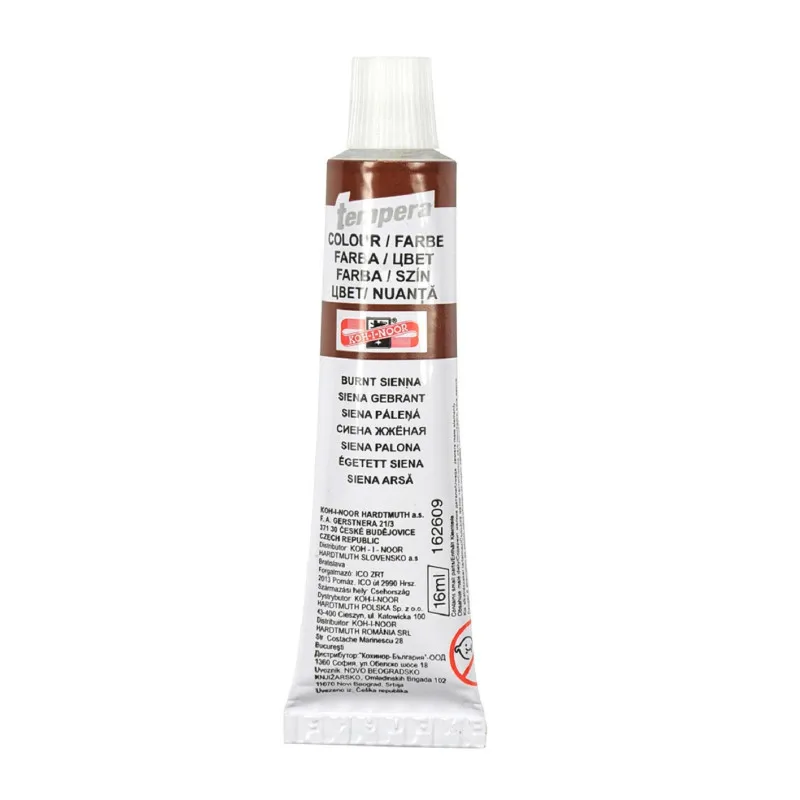 Temperová barva - siena pálená / tuba 16 ml