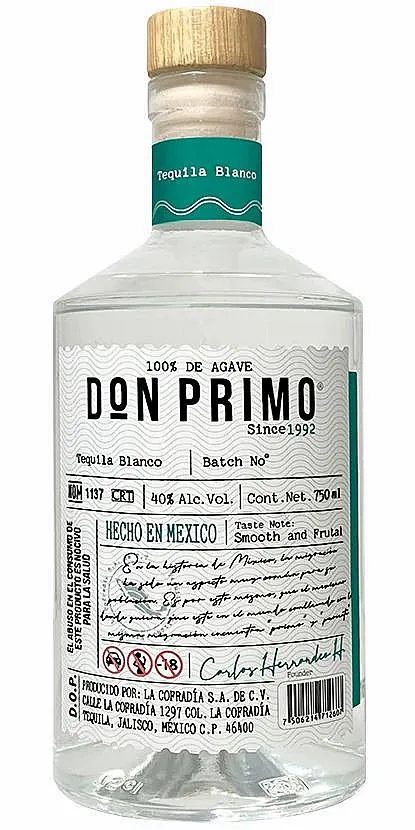 Tequila Cofradia Don Primo Blanco Cristalino  38%0.70l