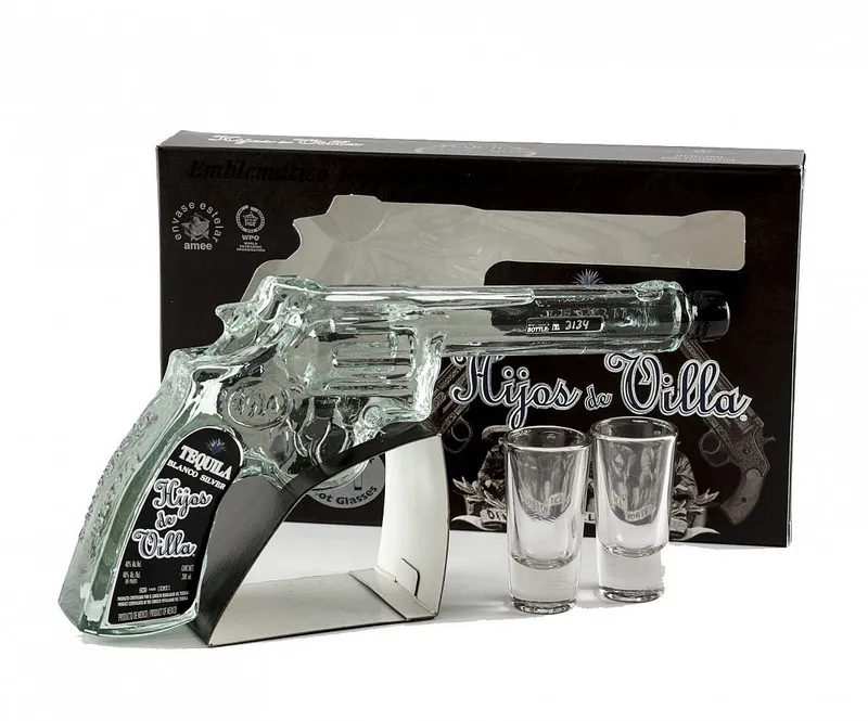 Tequila Hijos Villa blanco gun v krabičce   40%0.20l