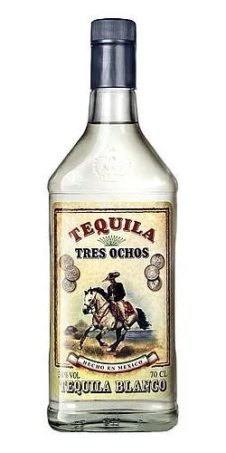 Tequila Tres Ochos Silver 38%0.35l