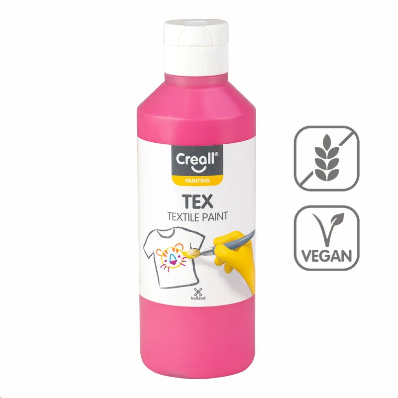 Textilní barva Creall Tex - 250 ml / růžová