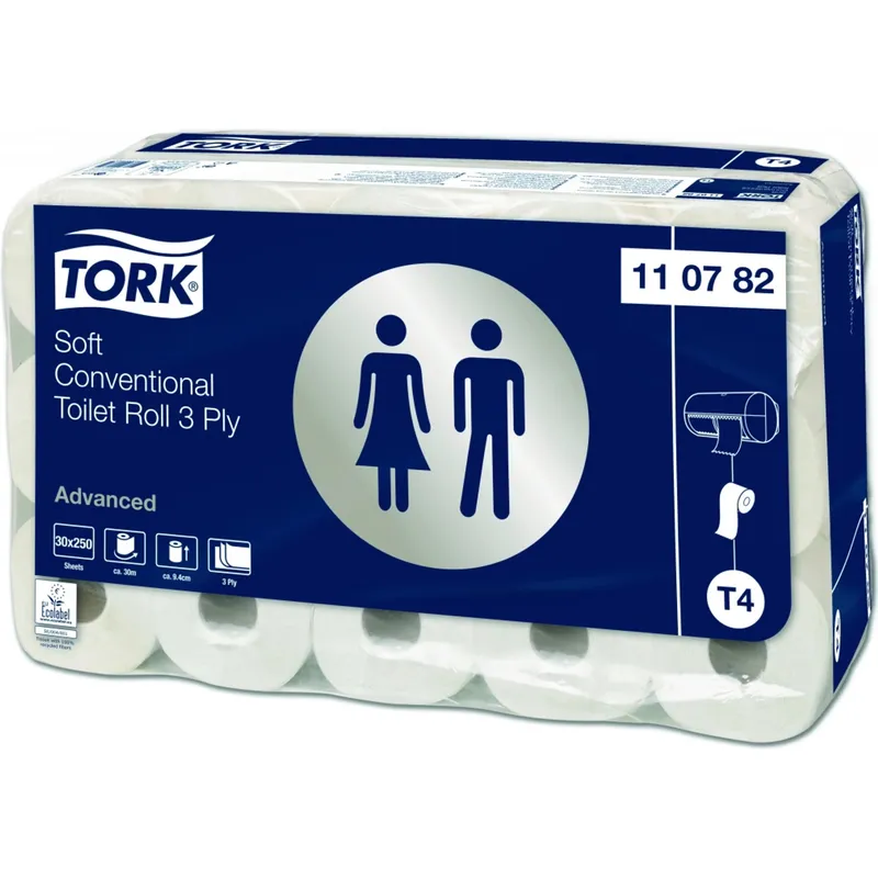 Tork Toaletní papír 30m / 9,4x12cm / 3 vrstvý T4