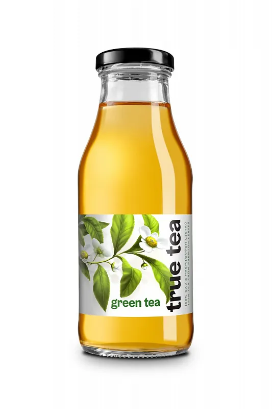 True Tea ledový čaj - Green Tea 0,33l sklo