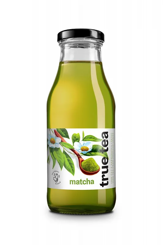 True Tea ledový čaj - Matcha tea 0,33l sklo