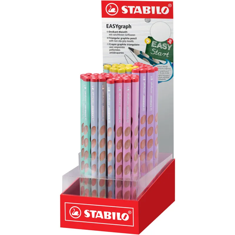 Tužky STABILO® EASYgraph HB - pastel / 60 ks