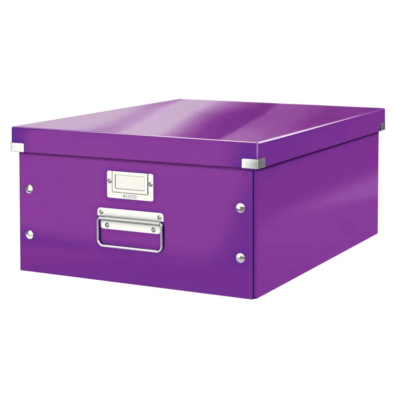 Univerzální krabice Leitz Click&Store - velikost L (A3) / purpurová