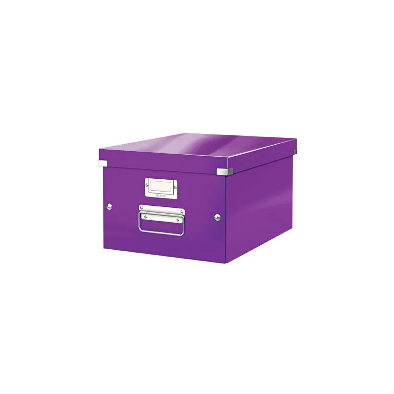Univerzální krabice Leitz Click&Store - velikost M (A4) / purpurová