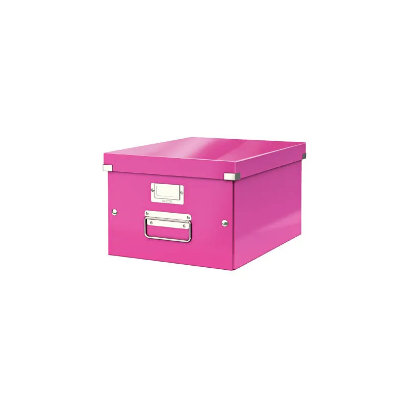 Univerzální krabice Leitz Click&Store - velikost M (A4) / růžová