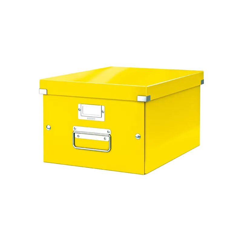 Univerzální krabice Leitz Click&Store - velikost M (A4) / žlutá
