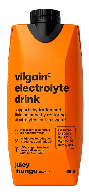 Vilgain Electrolyte drink 500ml Šťavnaté mango