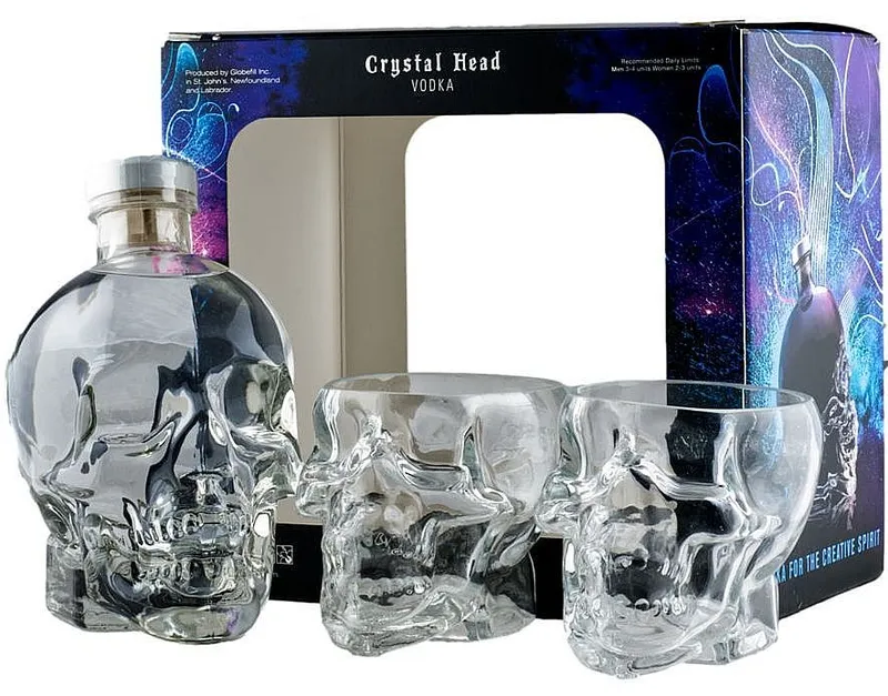 Vodka Crystal Head Original + 2sklo LONG 2023 gB 40%0.70l