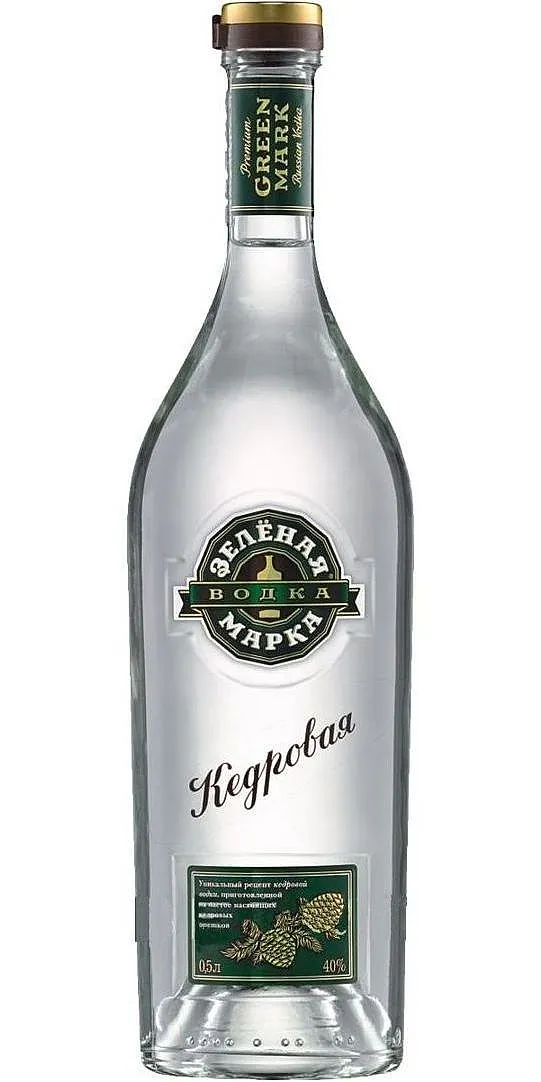 Vodka Zelyonaya Marka Kedrovaya  40%1.00l