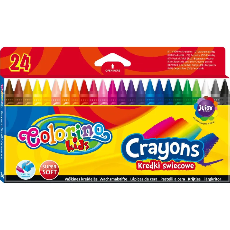 Voskové pastelky Colorino / sada 24 ks