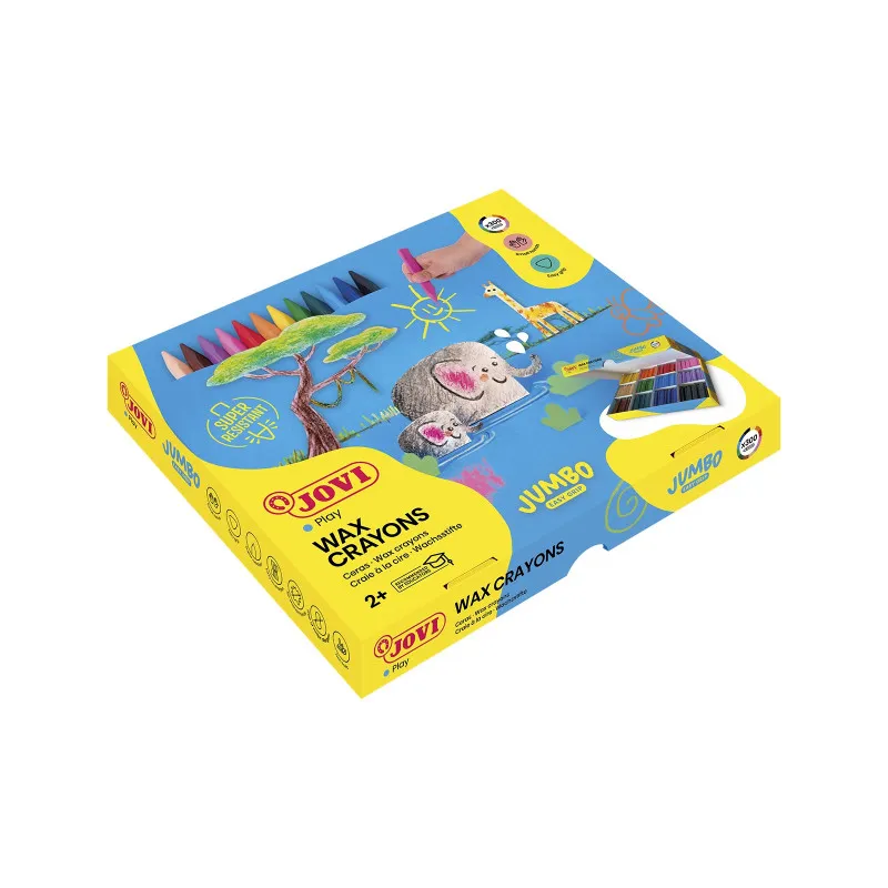 Voskové pastelky JOVI trojhranné - 300 ks / ekonomické balení