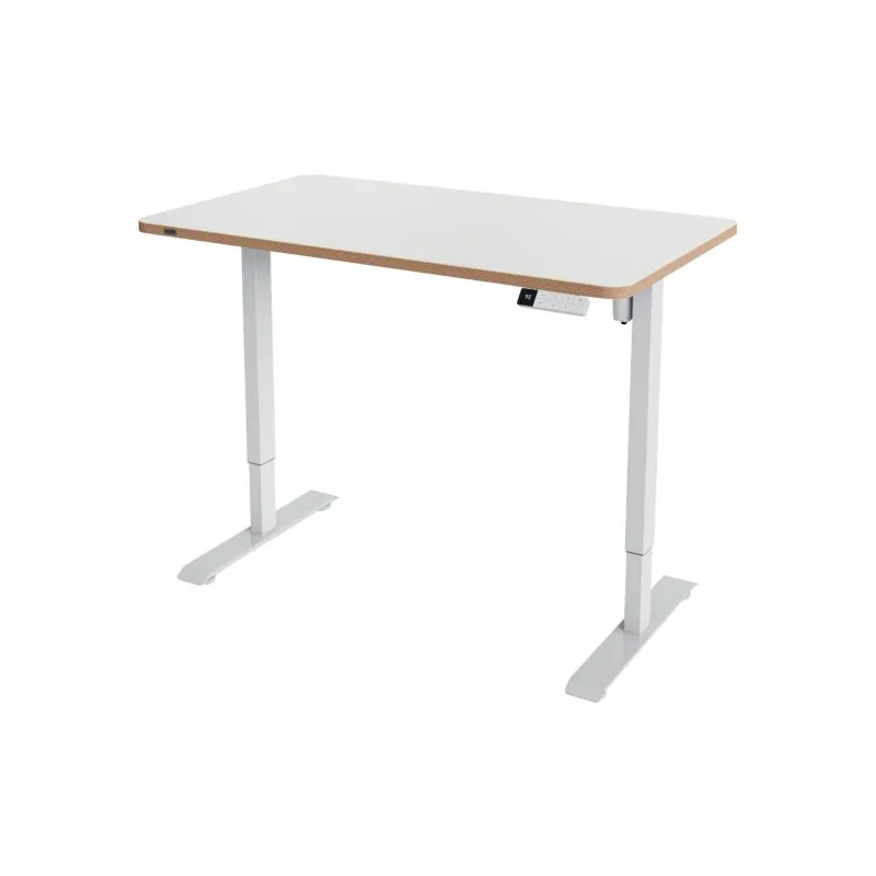 Výškově nastavitelný elektrický stůl Leitz Ergo – 120 x 70 cm / bílá