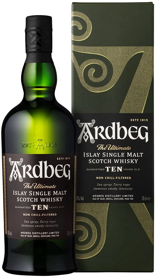 Whisky Ardbeg 10y TEN v krabičce 46%0.70l