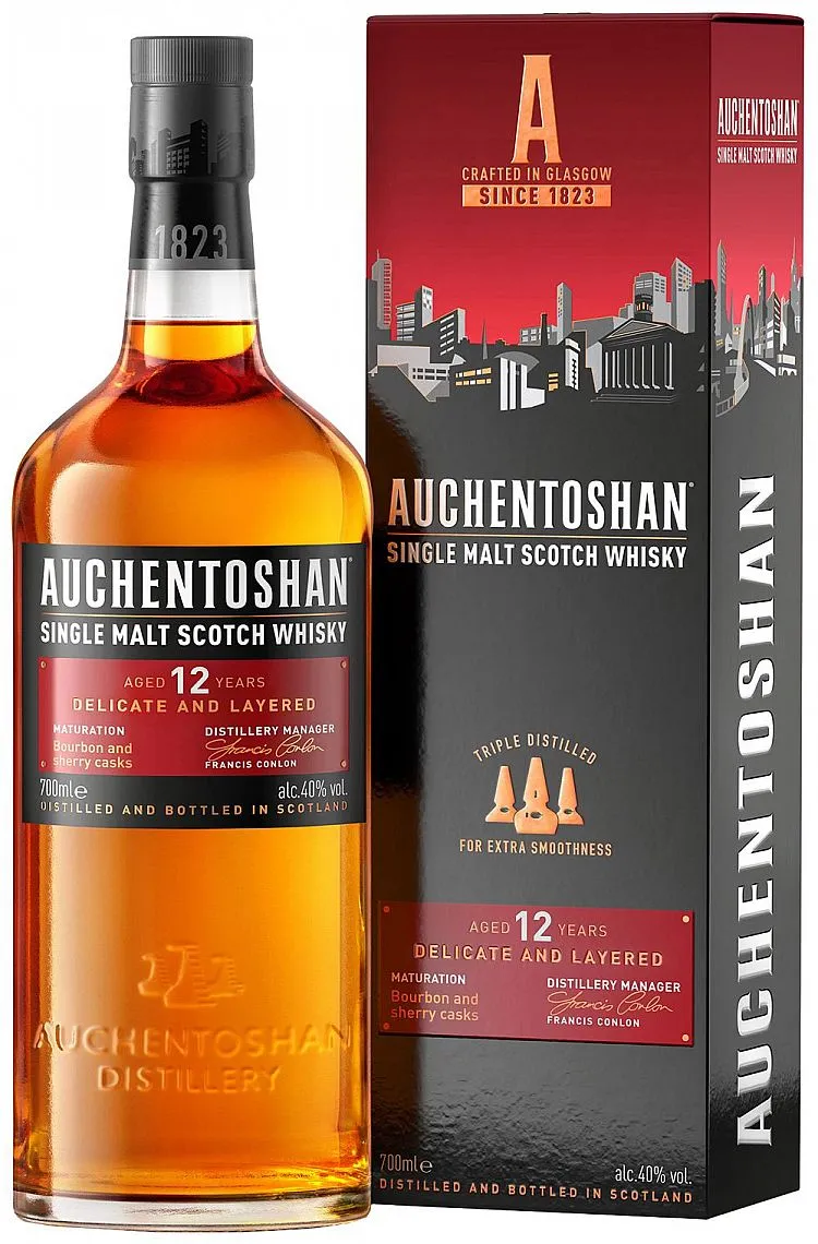 Whisky Auchentoshan 12y v krabičce  40%0.70l