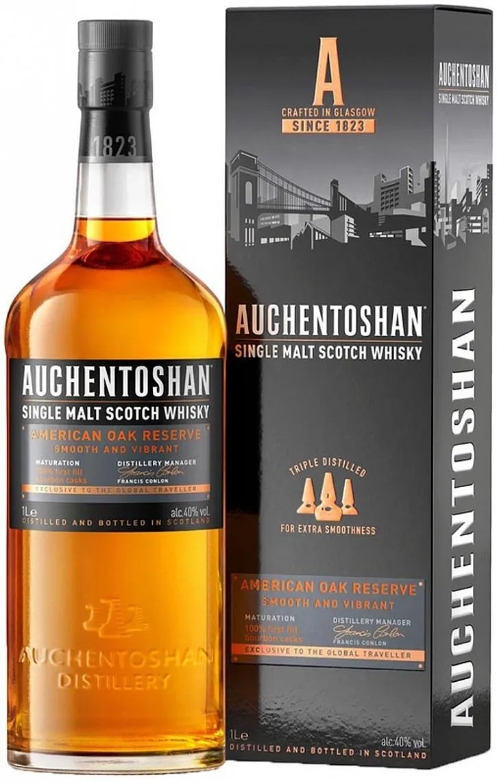 LITR Whisky Auchentoshan US Oak Reserve gB 40%1.00l