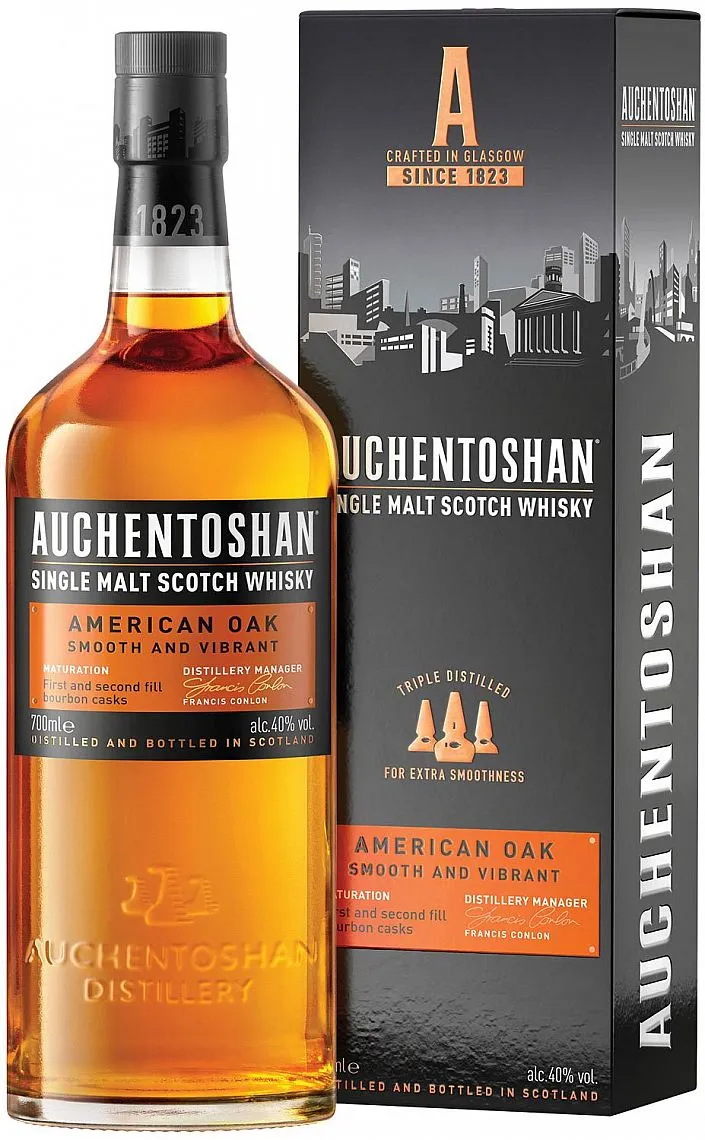 Whisky Auchentoshan US Oak v krabičce 40%0.70l