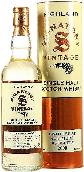 Whisky Aultmore 2008 Signatory v plechu 43%0.70l