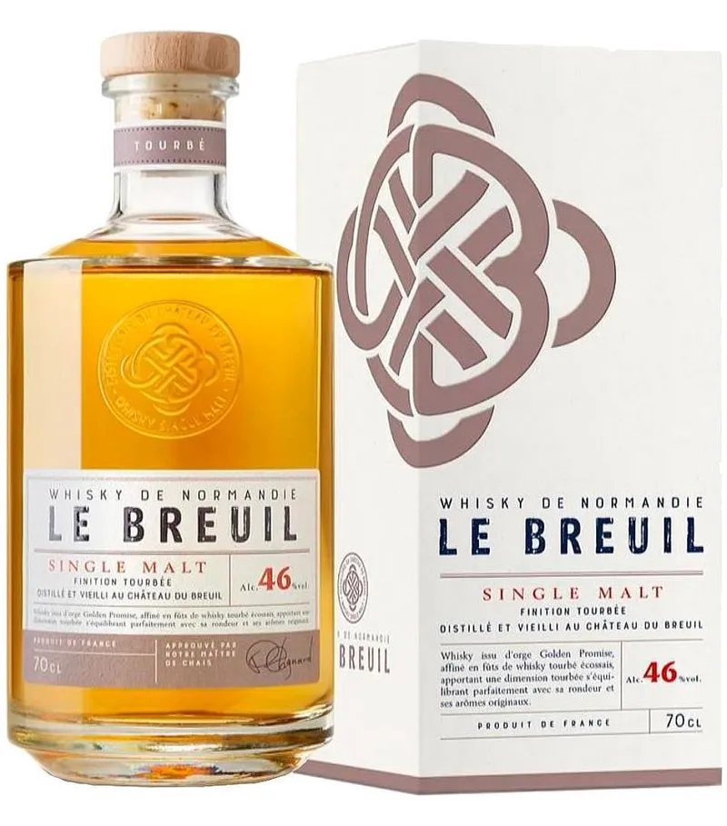 Whisky Breuil Single malt Tourbée gB 46%0.70l