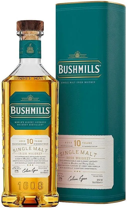 Whisky Bushmills 10y v tubě  40%0.70l