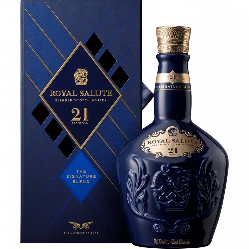 Whisky Royal Salute 21y Signature modrá krabička 40%0.70l