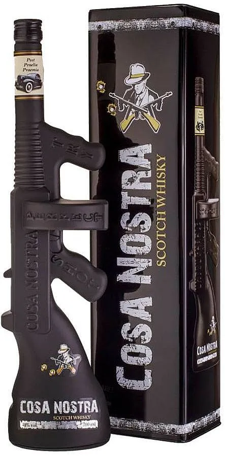 Whisky Cosa Nostra gun v plechu 40%0.70l