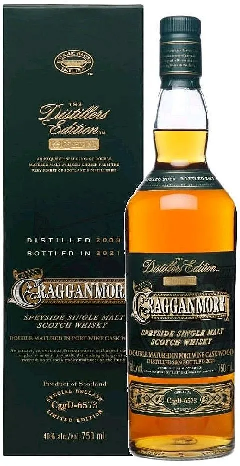Whisky Cragganmore 2009 Distillers Edition 2021 v krabičce 40%0.70l