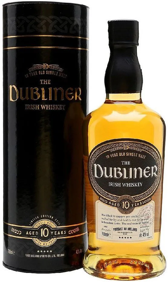 Whisky Dubliner 10y Single malt v tubě  42%0.70l