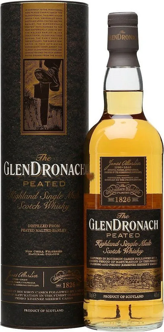 Whisky Glendronach Peated v tubě 46%0.70l