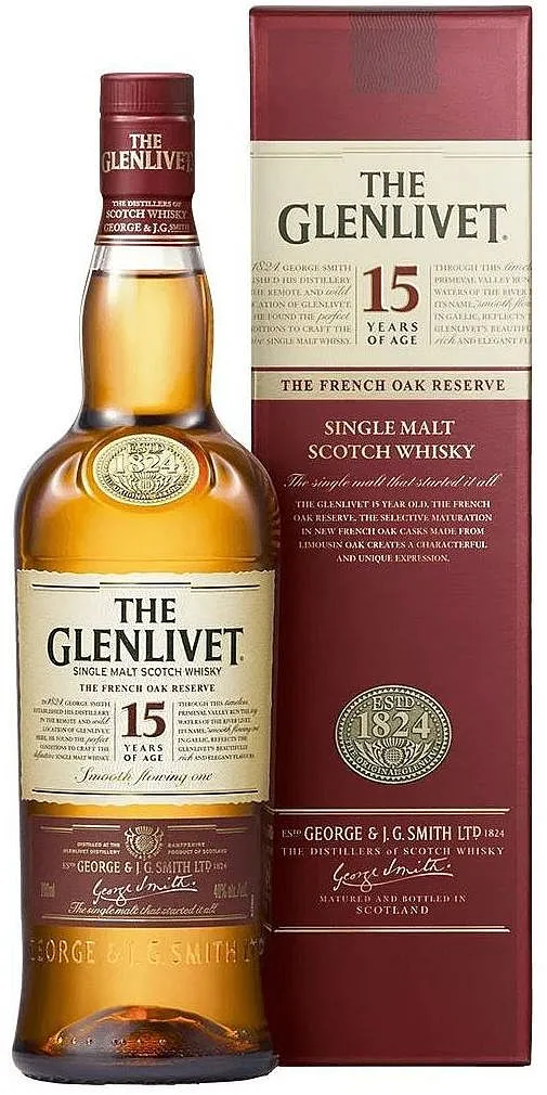 Whisky Glenlivet 15y French Oak v krabičce  40%0.70l