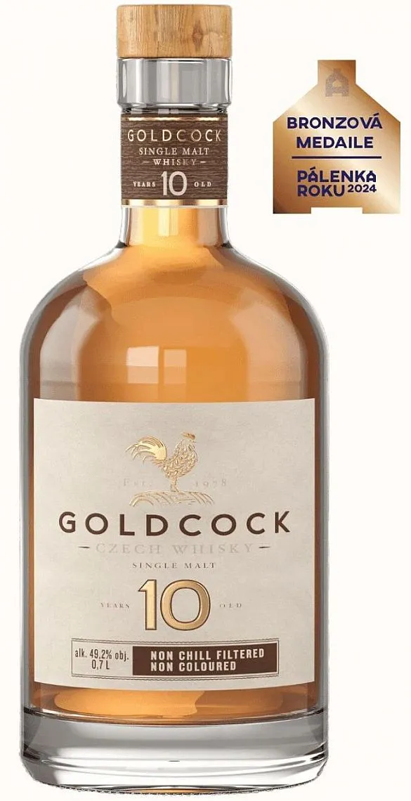 Whisky Gold Cock 10y Single malt 49.2%0.70l