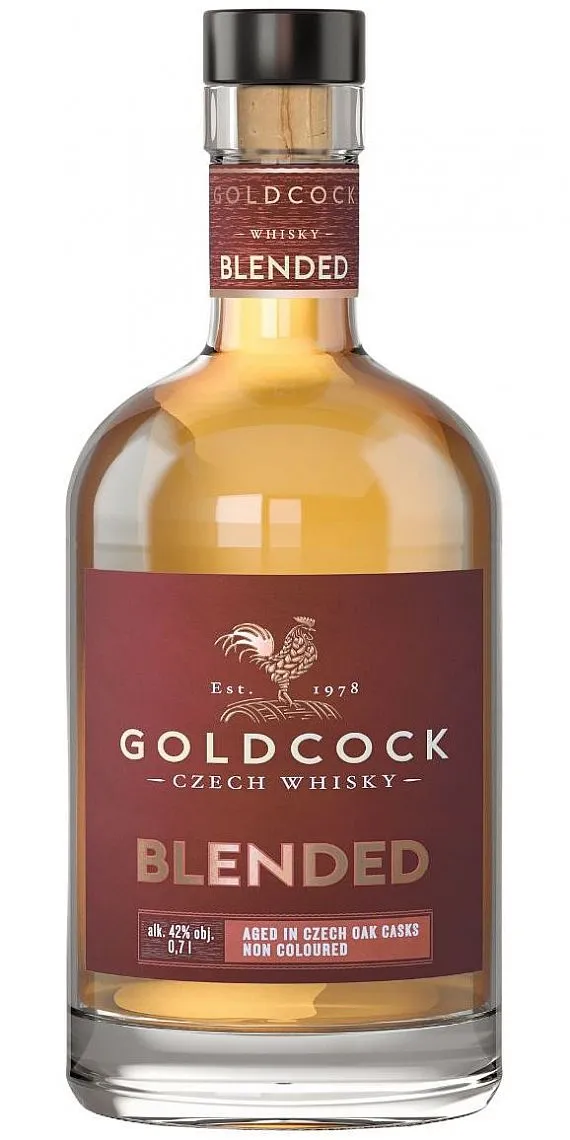 Whisky Gold Cock Blended holá láhev 42%0.70l