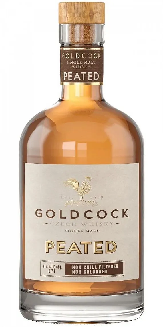Whisky Gold Cock Peated  45%0.70l