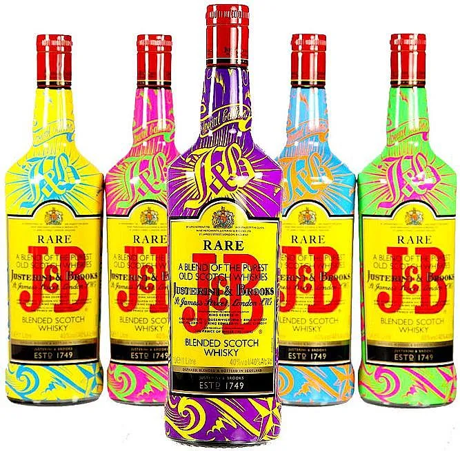 Whisky J+B Justerini & Brooks Tatoo foliovaná lahev  40%0.70l