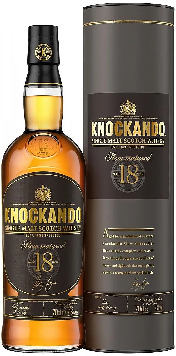 Whisky Knockando 18y NON Vintage v tubě 43%0.70l