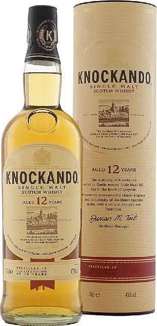 Whisky Knockando 1995 Vintage 12y v tubě 43%0.70l