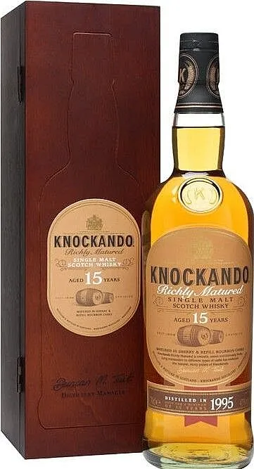 Whisky Knockando 1995 Vintage 15y wood box 43%0.70l