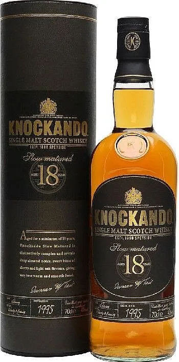 Whisky Knockando 1995 Vintage 18y v tubě 43%0.70l