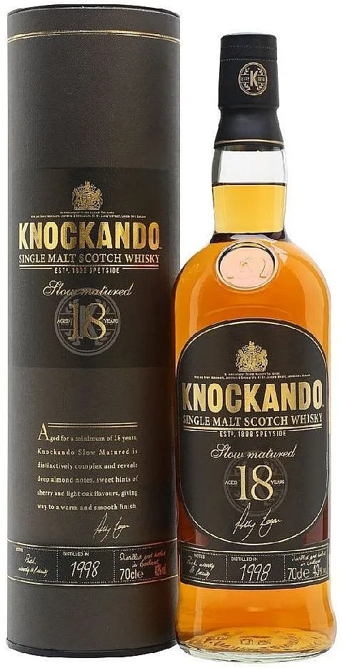Whisky Knockando 1998 Vintage 18y v tubě 43%0.70l