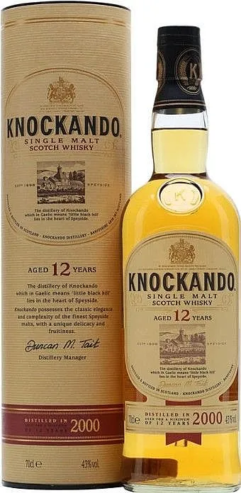 Whisky Knockando 2000 Vintage 12y v krabičce 43%0.70l